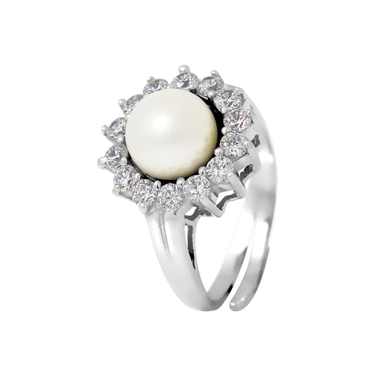 DIADEMA - Prestige-Ring mit Süßwasserperle - Pure White Kollektion - Image 1