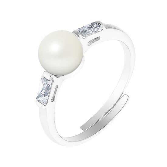 DIADEMA - Massiver Ring mit Süßwasserperle - Pure White Kollektion - Image 1