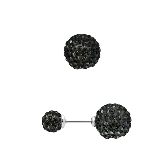 DIADEMA - Earrings Black Night - Crystal Black - Collection Crystal Pearl