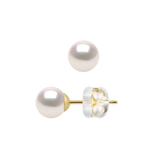 DIADEMA - Earrings - True Japanese Akoya Cultured Pearl - Quality AA+