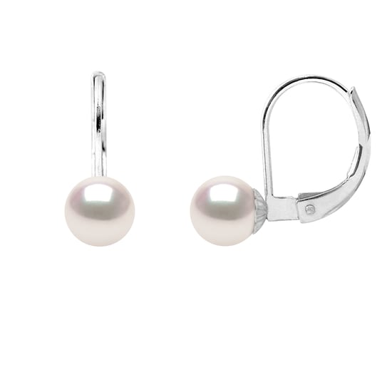 DIADEMA - Earrings - True Japanese Akoya Cultured Pearl - Quality AA+
