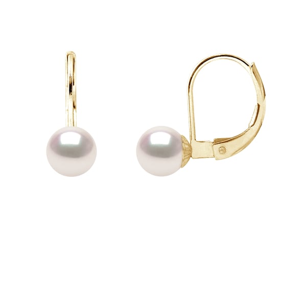 DIADEMA - Earrings - True Japanese Akoya Cultured Pearl - Quality AA+