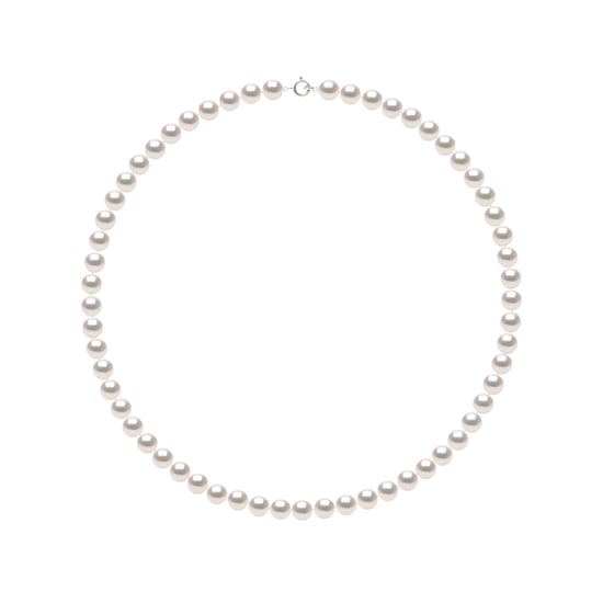 DIADEMA - Necklace - True Japanese Akoya Cultured Pearl - Quality AA+