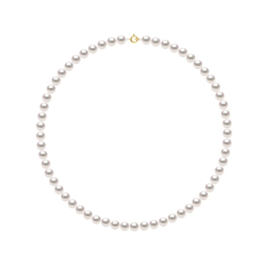 DIADEMA - Necklace - True Japanese Akoya Cultured Pearl - Quality AA+