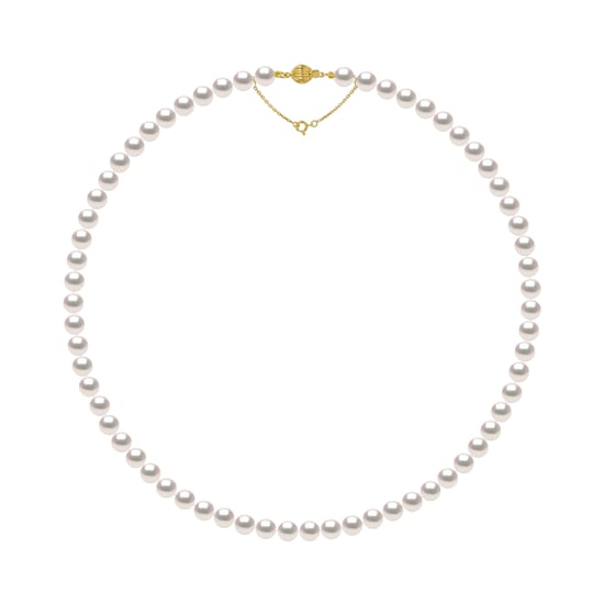 DIADEMA - Necklace - True Japanese Akoya Cultured Pearl - Quality AA+