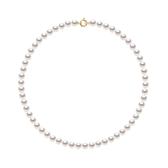 DIADEMA - Necklace - True Japanese Akoya Cultured Pearl - Quality AA+