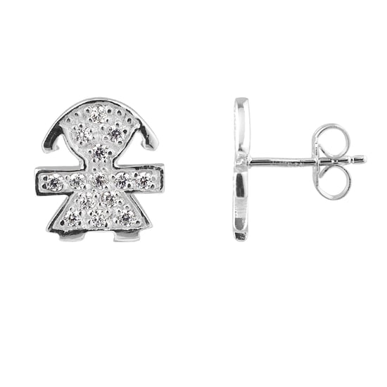 Boucles d'Oreilles GARCON Argent 925 - GIRL - Image 1