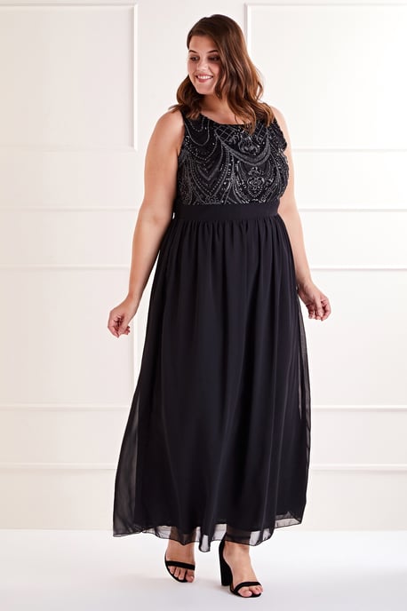 Sequin Detailed Maxi Dress