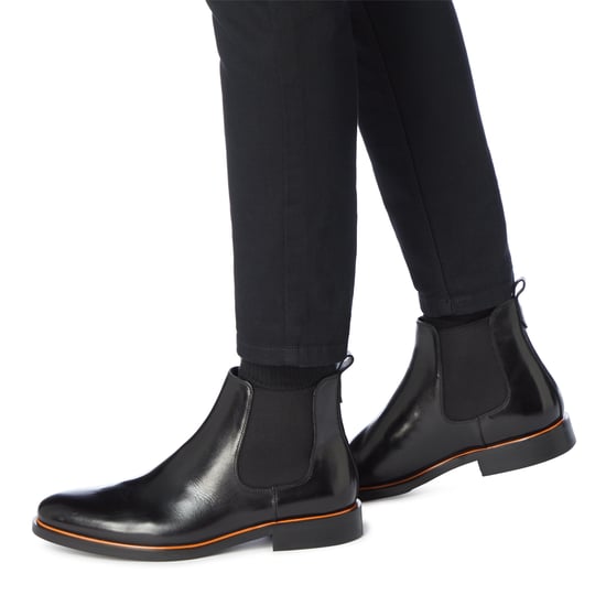 Dune Mens MELODYS Contrast Piping Chelsea Boots