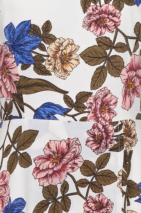 Filtered Floral High Low Dress