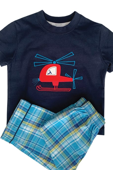 Boys' Red Helicopter Pyjama