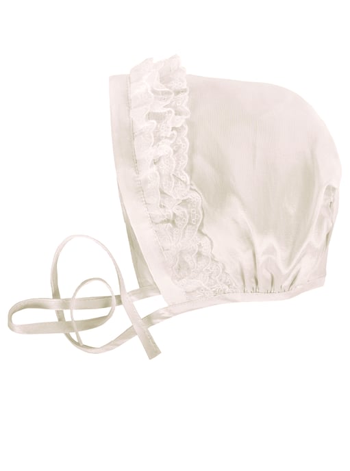 Baby  Ivory Christening Bonnet