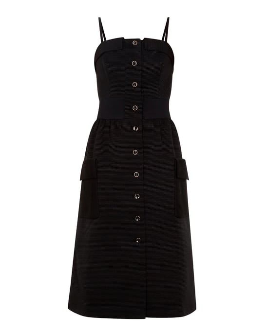 Ted Baker Octovia Cotton Button Dress in Black
