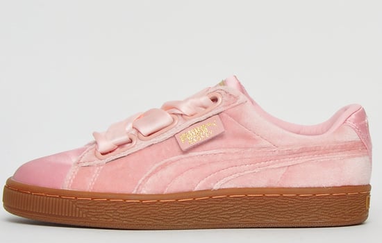 Puma Classics Basket Heart Velour & Satin Womens Girls