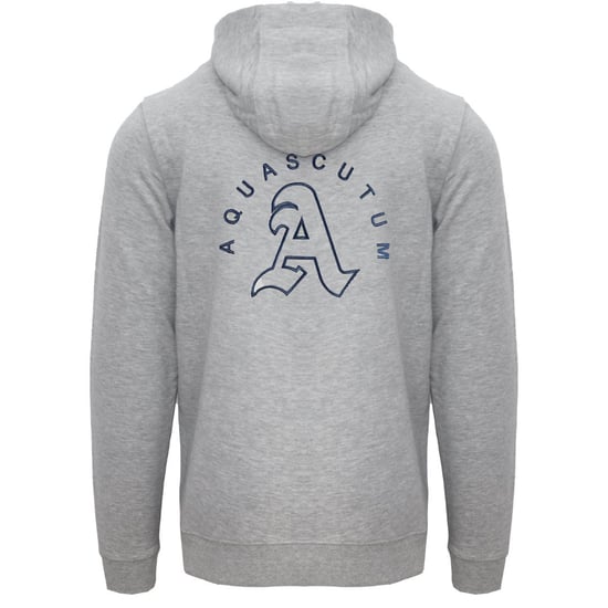 Aquascutum Monotone Aldis Emblem Logo Grey Hoodie