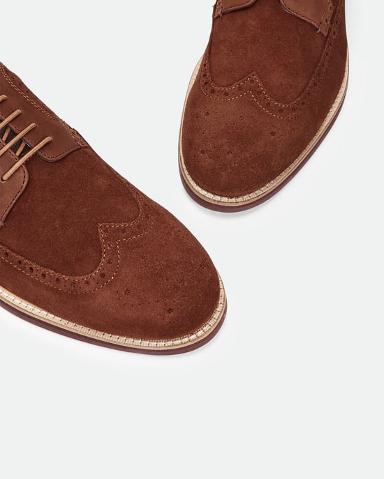 Ted Baker Qiplin Classic Brogues, Dark Tan