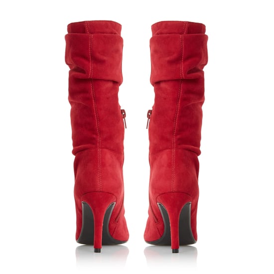 Dune Ladies REENIE Point Toe Ruched Calf Boots