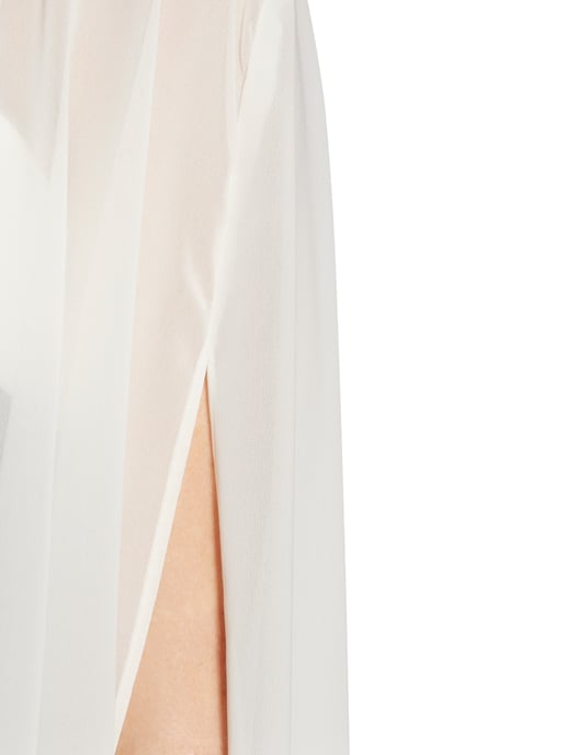 Gina Bacconi Chiffon Cape in Cream
