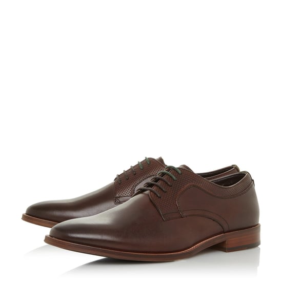 Dune Mens STAFFORD Perforated Detail Lace Up Shoes
