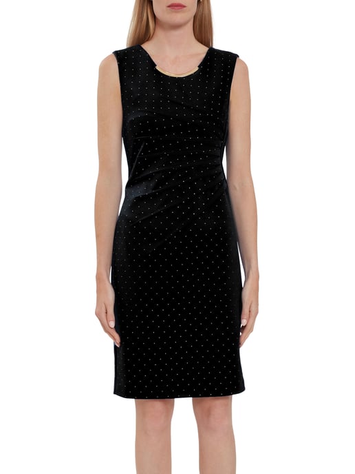 Gina Bacconi Itala Dress with Studs in Black