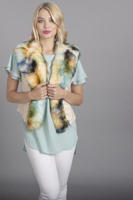 Luxury Faux Fur Suede Gilet
