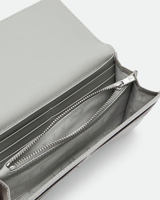 Porte-monnaie Matinee gris avec fermoir cadenas Sylivi Ted Baker - Image 4