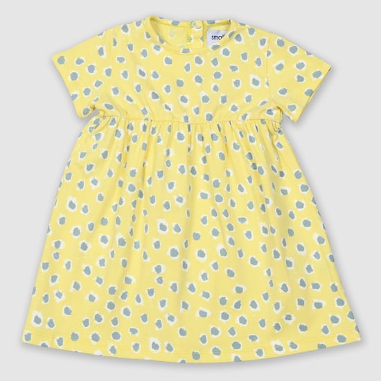 Painted Dot Short Sleeve Dress
