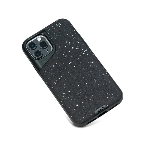 Mous - Protective Case for iPhone 11 Pro Max - Contour - Speckled Black Leather - No Screen Protector