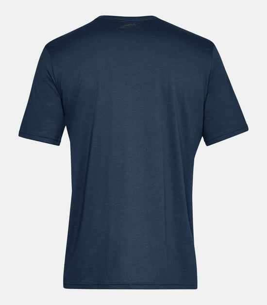 Under Armour Men's Sportstyle Left Chest Short Sleeve Shirt, Navy - Image 2