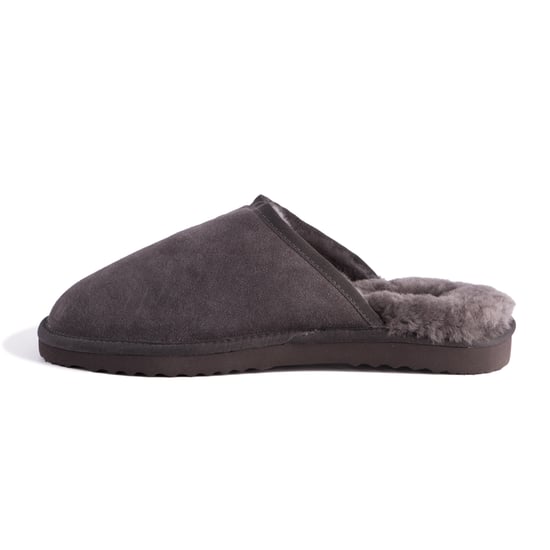Aus Wooli "Manly" Australia Sheepskin Wool Slippers, Grey
