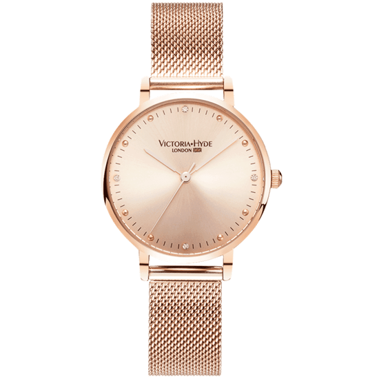 VICTORIA HYDE Uhr Metropolitan Crystal Mesh, rosegold - Image 1
