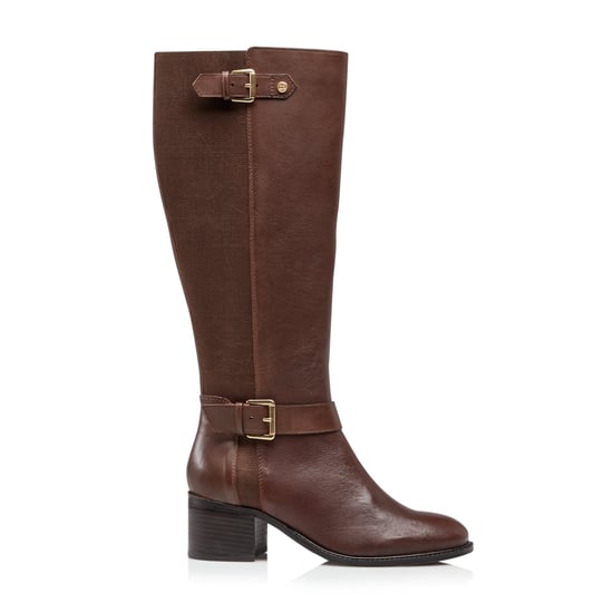 Dune Ladies WF TILDAS Wide Fit Buckle Strap Detail High Leg Boots