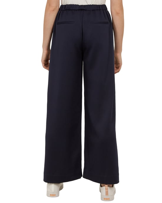 Pantalon large bleu marine à nouer sur la taille Ruzzela par Ted Baker - Image 3