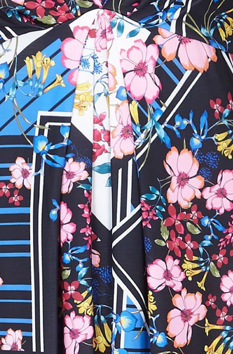 Floral Scarf Print Dress