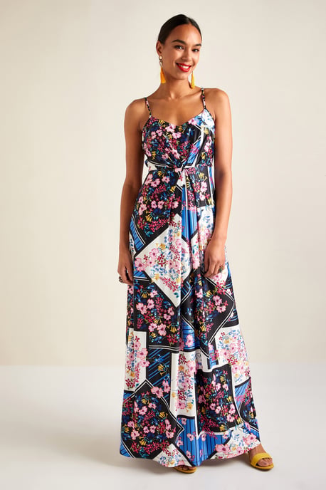 Floral Scarf Print Dress