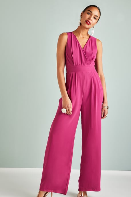 Wrap Jumpsuit With Pockets