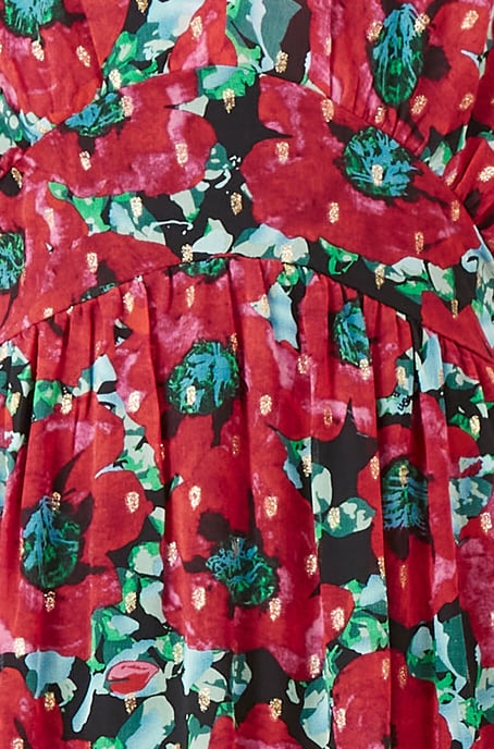 Poppy Print Maxi Dress
