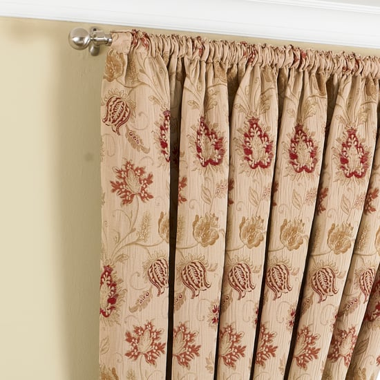 Zurich Floral Pencil Pleat Curtains