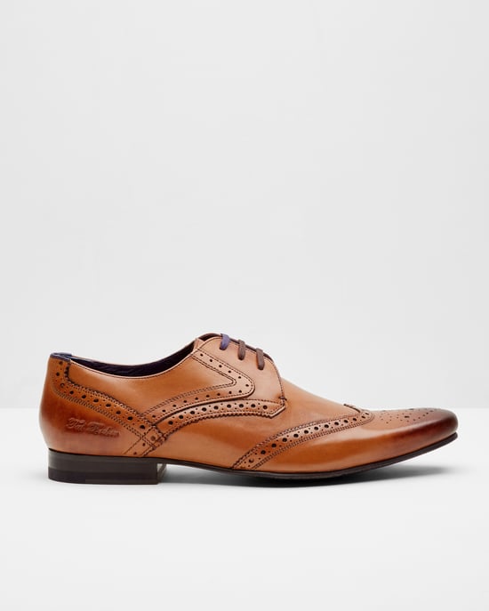 Chaussures Derby Richelieu en cuir fauve Hann - Image 1