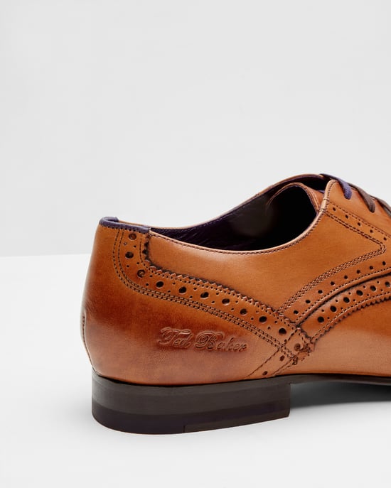 Chaussures Derby Richelieu en cuir fauve Hann - Image 3
