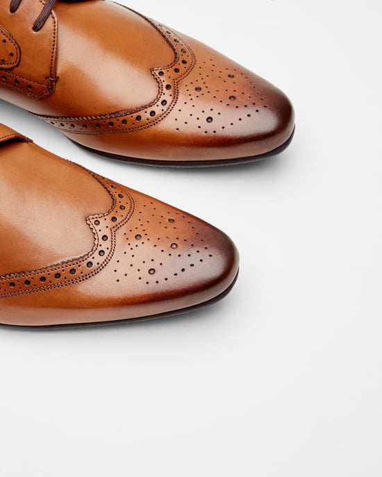 Chaussures Derby Richelieu en cuir fauve Hann - Image 4