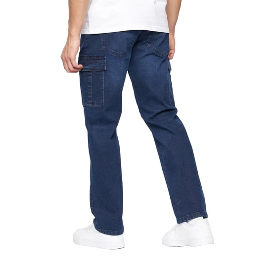 Crosshatch - "Kremtap" Cargo-Jeans für Herren (Dunkle Waschung) - Image 2