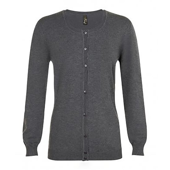 SOLS Womens/Ladies Griffith V Neck Long Sleeve Cardigan (Charcoal Marl)