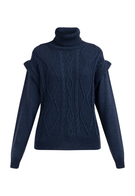 Dreimaster Strickpullover Damen Marine - Image 1