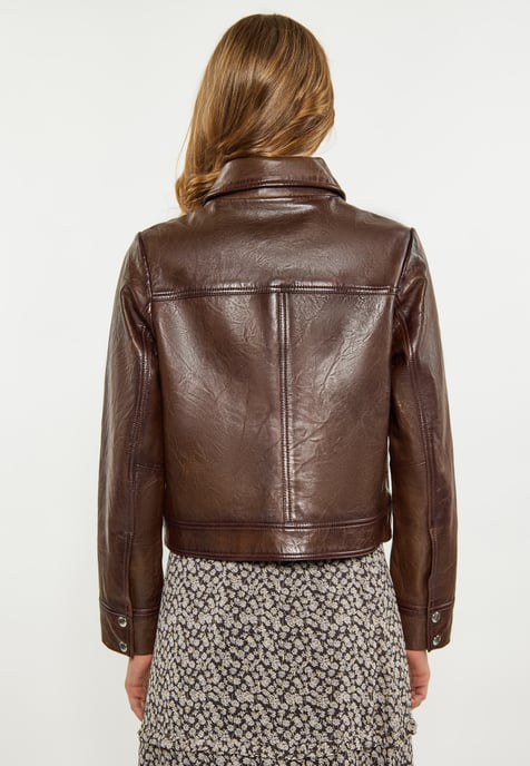 Dreimaster Jacke Damen dunkelbraun - Image 4