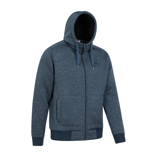 Mountain Warehouse Herren Nevis II Kunstpelz Hoodie (dunkelblau) - Image 4