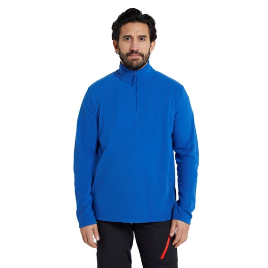 Mountain Warehouse Herren Camber II Half Zip Fleece Top (Blau) - Image 1