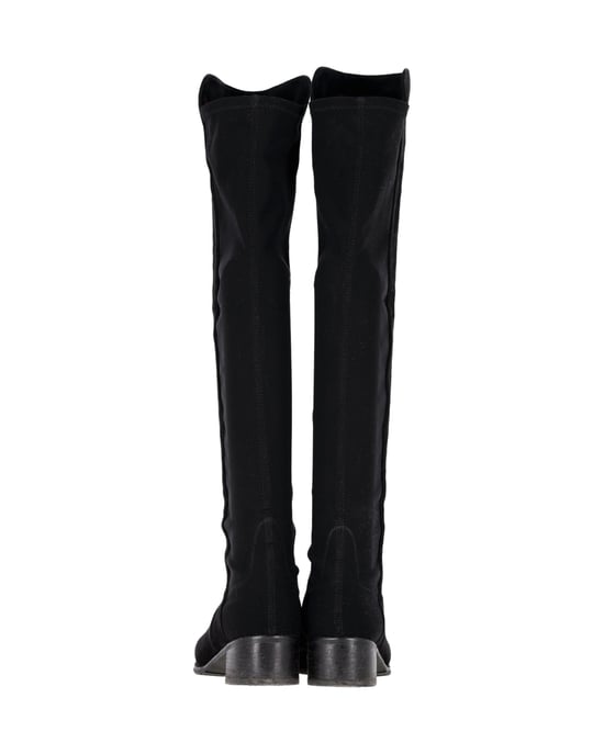 Stuart Weitzman 5050 Knief boots aus schwarzem Wildleder - Image 6