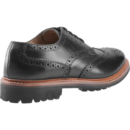 Cotswold Mens Quenington Commando Lace Up Dress Lederschuh (Schwarz) - Image 2