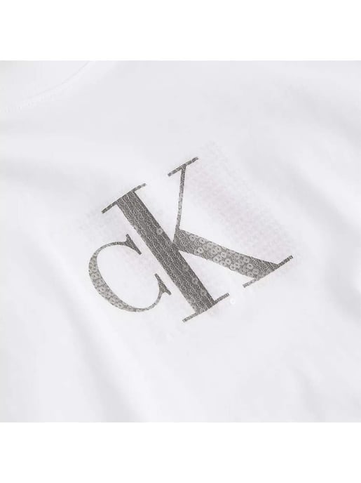 T-Shirt Calvin Klein Damen Monogramm - Image 2